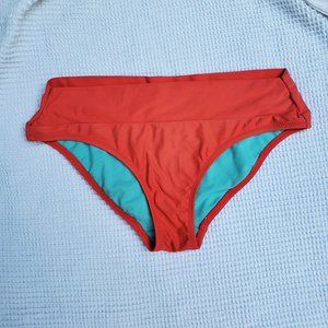 $5 CLEARANCE * Profile Blush by Gottex Bright Orange | Turquoise Bikini Bottoms